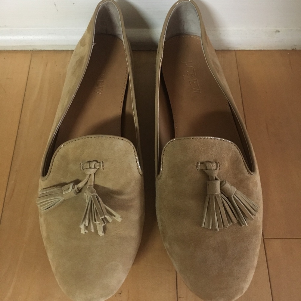 J.Crew beige tassel loafers size 8.5